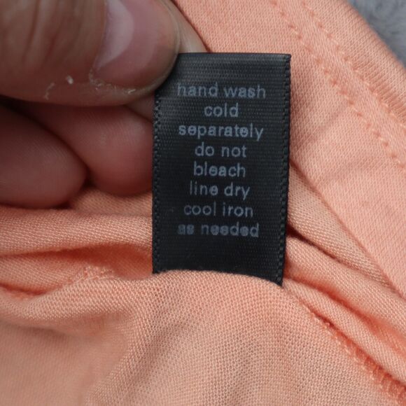 Full Tilt Shirt Womens XS Orange Round Neck Long Sleeve Arrow Design Top - Picture 8 of 16